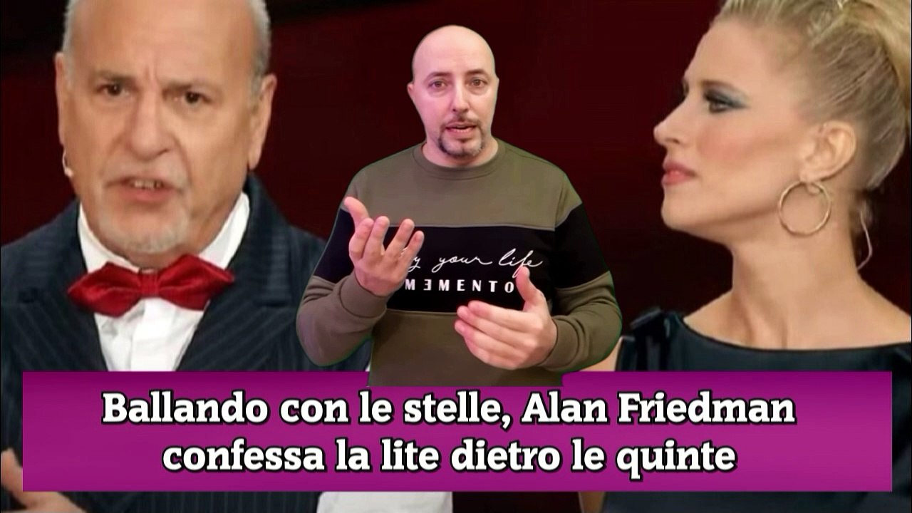 Ballando con le stelle, Alan Friedman confessa la lite dietro le quinte