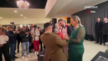 Trabzon'da enteresan bir düğün: Mezar taşı ve imam getirdiler