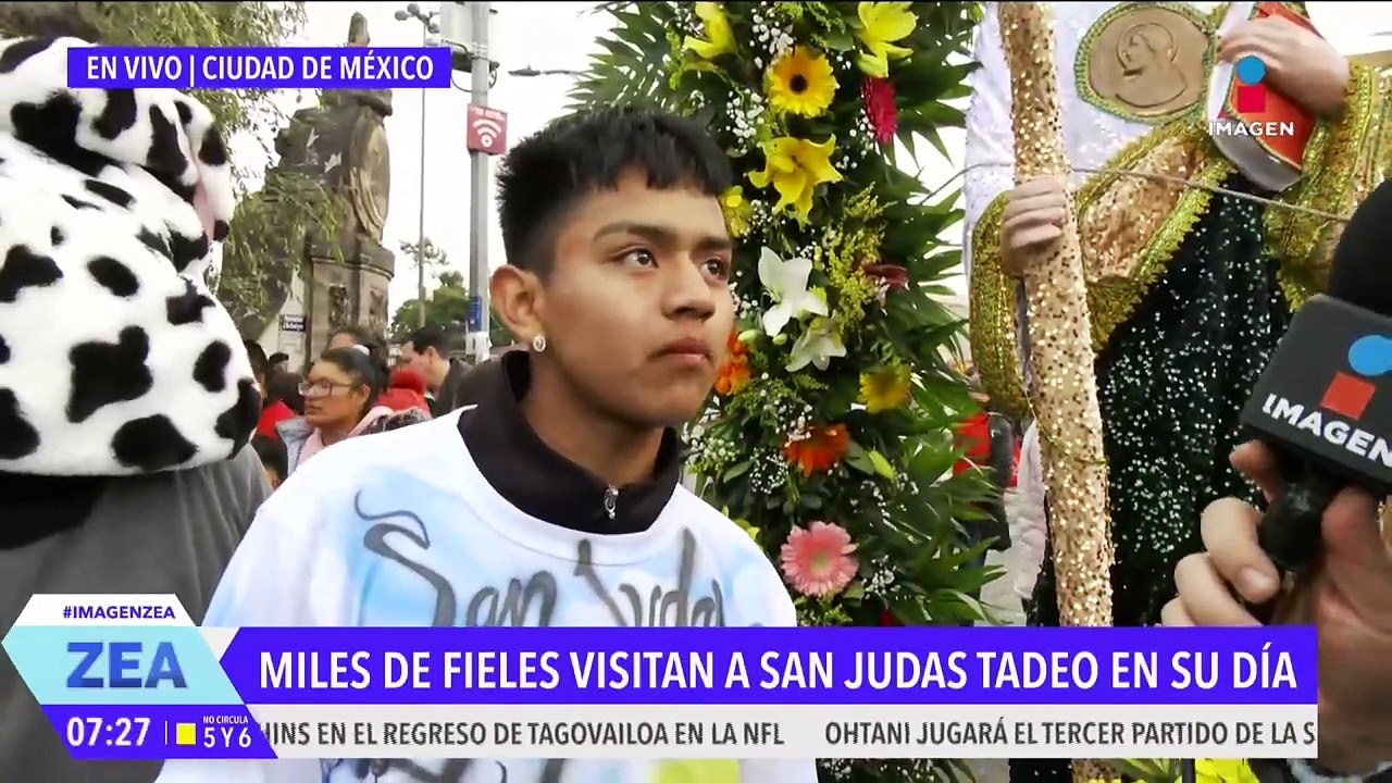 Peregrinaciones llegan a la iglesia de San Hipólito para festejar a San Judas Tadeo