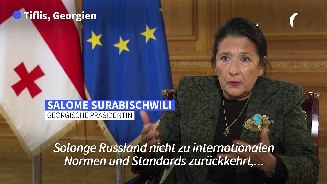 Georgien: Präsidentin Surabischwili garantiert friedliche Wahl-Proteste