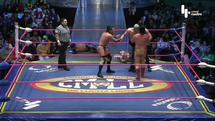 Místico, Stigma, Xelhua vs Ángel de Oro, Niebla Roja, Soberano Jr.