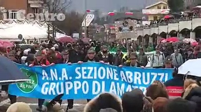 Le penne nere al gemellaggio di Isola del Gran Sasso