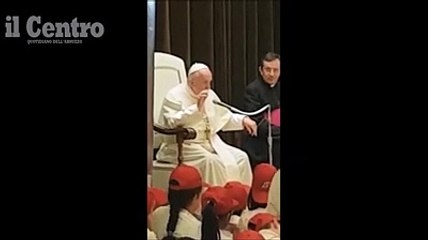 Francesco ai bimbi di Chieti: "Fate sempre le cose con intelligenza, cuore e mani, perch? solo cos? sono fatte bene..."