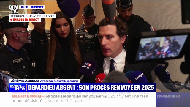 Procès Depardieu renvoyé à 2025: On a demandé à ce que ce soit renvoyé sur deux jours , déclare l'avocat de l'acteur