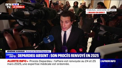 Me Jérémie Assous, avocat de Gérard Depardieu: "Toutes les accusations ne reposent que sur des mensonges"