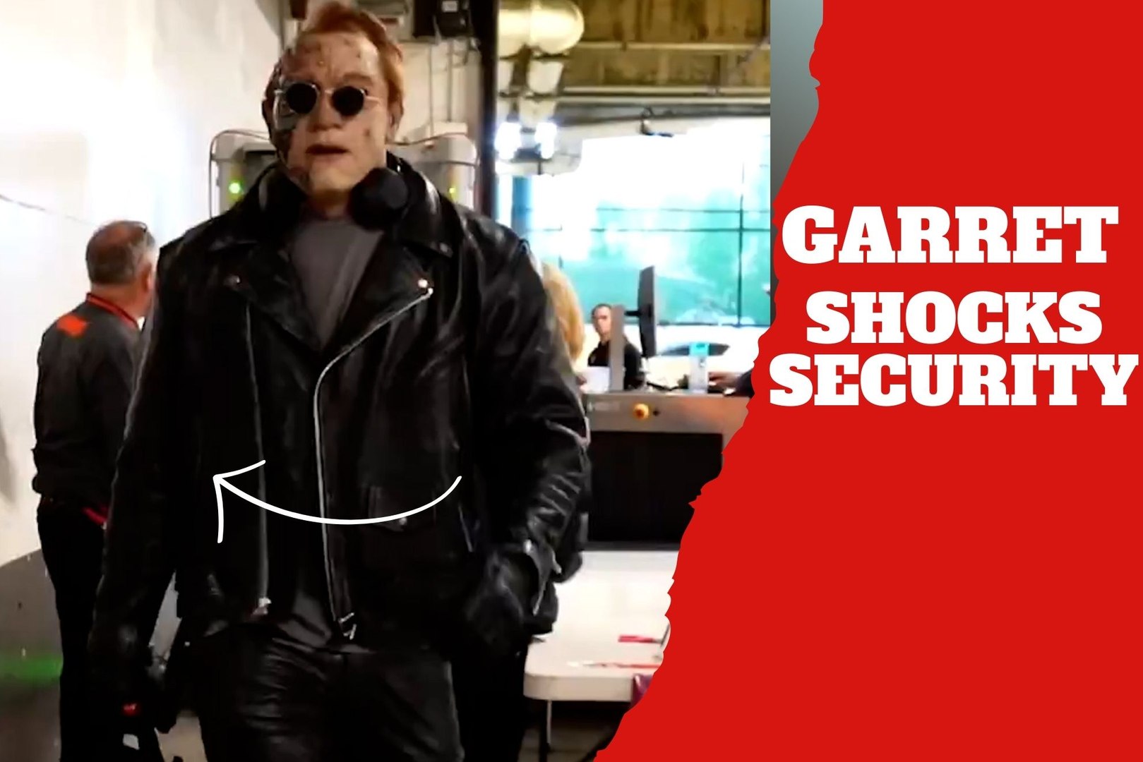 Myles Garrett shocked the stadium security dressed as ?The Terminator? - Video