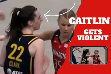 Caitlin Clark loses her patience and becomes aggressive with an opponent - video