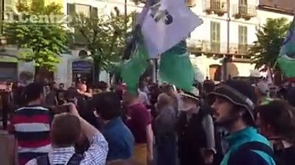 Sulmona, carabinieri e polizia in piazza dopo la protesta