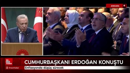 Cumhurbaşkanı Erdoğan'dan ekonomi mesajı: Enflasyonda düşüş sürecek