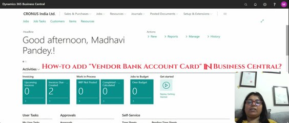 Vendor Bank Account Card in Business Central #vendors #bank #account #card #d365bc #microsoft365
