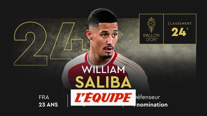 Saliba classé à la 24e place - Foot - Ballon d'Or