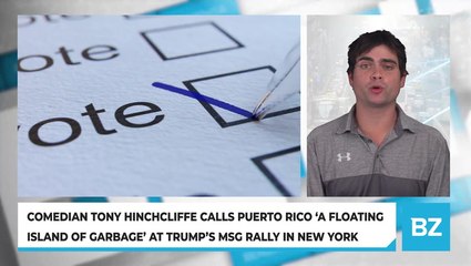Comedian Tony Hinchcliffe Calls Puerto Rico 'A Floating Island Of Garbage' At Trump's MSG Rally In New York