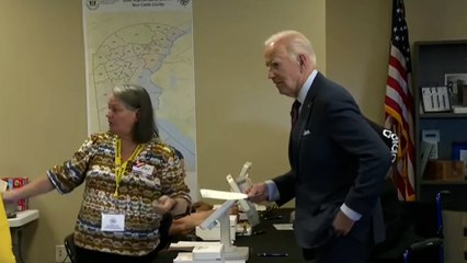 Joe Biden vota anticipadamente en Delaware