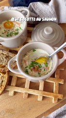 ✨OEUF COCOTTE CŒUR COULANT ET SAUMON !✨