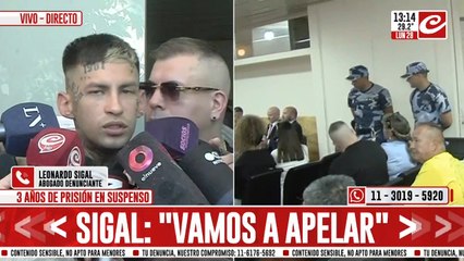 Abogado denunciante contra L-Gante: "Me dio gracia ver cómo festejaban la condena"