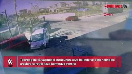 15 yaşındaki çocuk trafikte dehşet saçtı! Önüne gelene çarptı