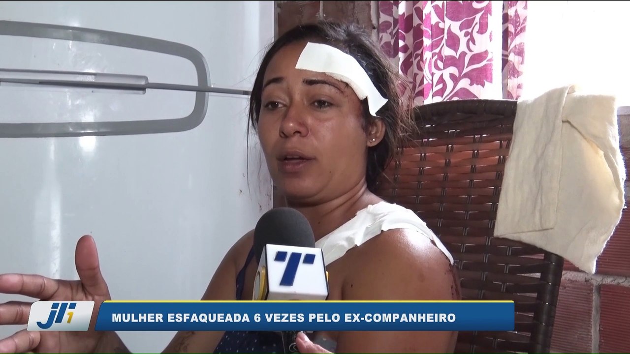 Mulher esfaqueada 6 vezes pelo ex-companheiro