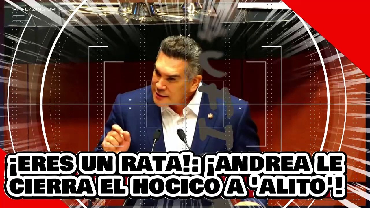 ¡Eres una rata! ¡Andrea Chávez le da un brutal cerradón de hocico al hampón Alito Moreno!