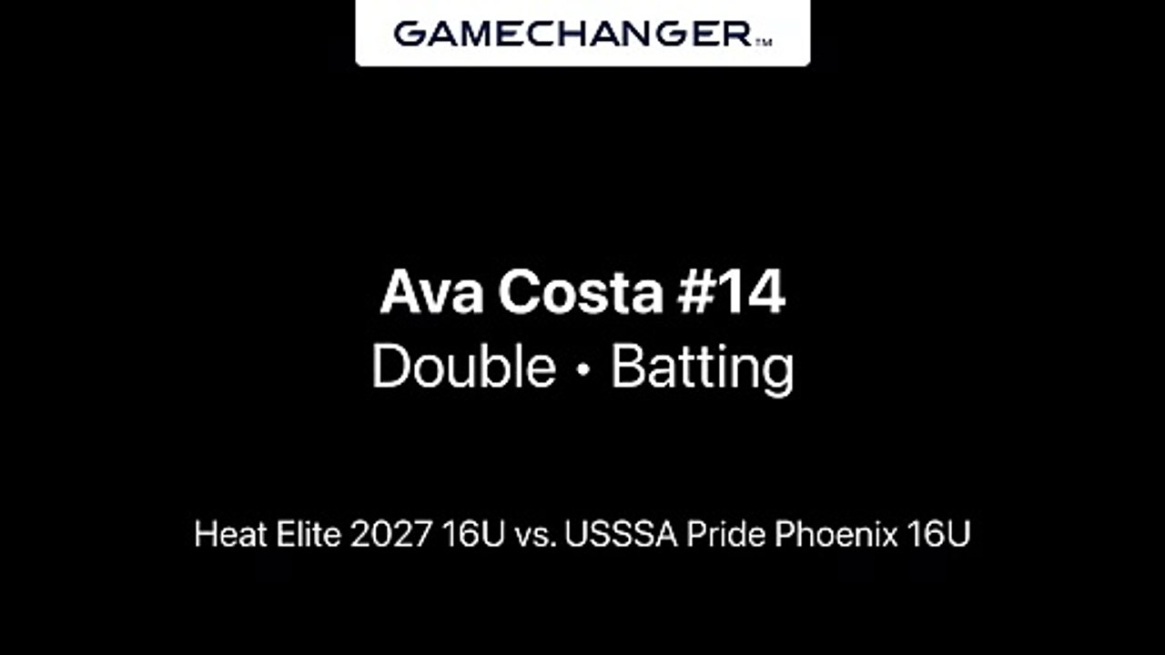 Ava Costa Double vs. USSSA Pride Phoenix 16U