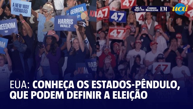 Os estados-pêndulo, que podem definir o próximo presidente dos Estados Unidos