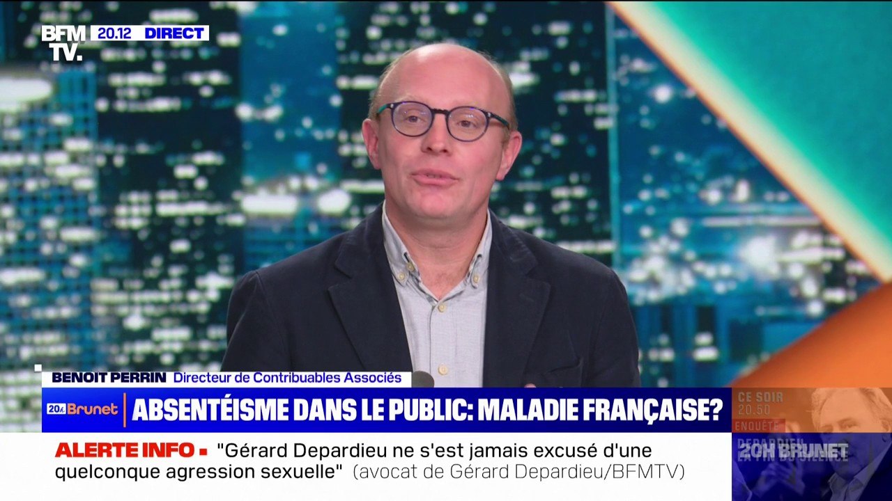Arrêts maladie dans le service public: "On a beaucoup d'agents, dans les collectivités ne trouvent pas de sens à leur travail", analyse Benoît Perrin (Contribuables associés)