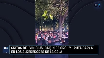 Gritos de “Vinicius, Balón de Oro” en los alrededores de la gala