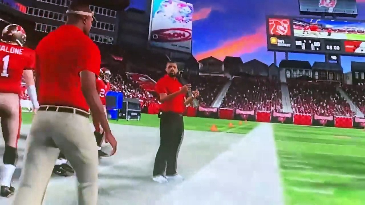 Madden NFL 12 bucs entrance on a heatwave