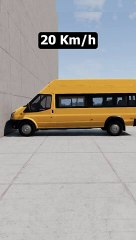 Ford Transit (Mk6) Crash Test - BeamNG.Drive #shorts 2024