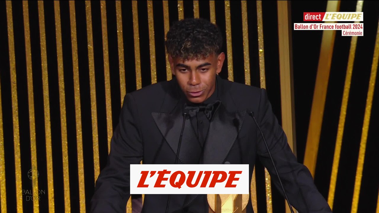 Lamine Yamal remporte le Trophée Kopa - Foot - Ballon d'Or