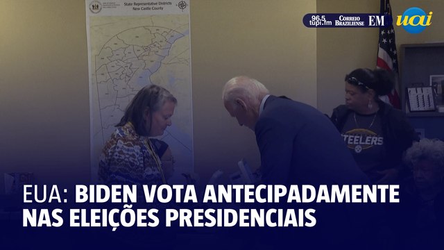 Biden vota antecipadamente nas eleições presidenciais dos EUA