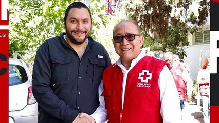 Recorren las instalaciones de Cruz Roja los alcaldes electos,  Sari Pérez y Carlos Villarreal