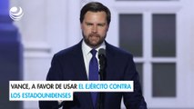 Vance, a favor de usar el ejército contra los estadounidenses