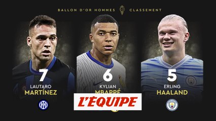 Le classement de la 7e à la 5e place - Foot - Ballon d'Or