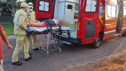 Homem cai de telhado de casa no Bairro Claudete e sofre ferimentos na cabeça