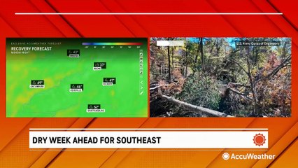 Calm weather in the forecast for continuing Helene recovery