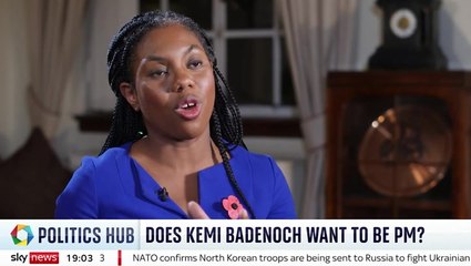 Tory leadership candidate Kemi Badenoch refuses to say whether or not she wants to be prime minister