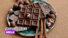 Zelfgemaakte vegan melkchocola