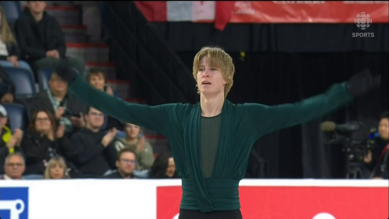Stephen Gogolev 2024 Internationaux Patinage Canada programme libre (Radio-Canada)