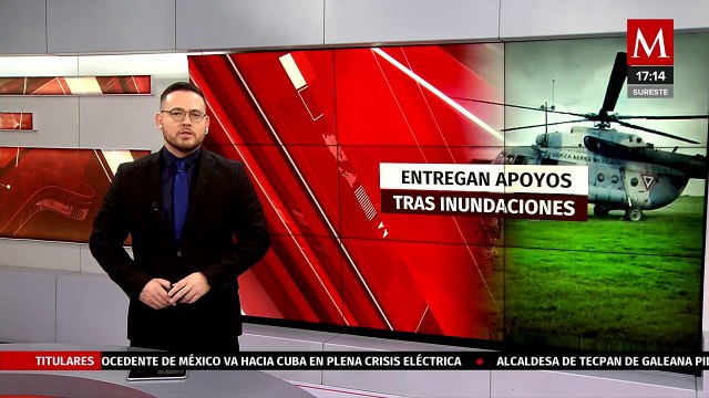 Ejército realiza puente aéreo en Veracruz para ayudar a las zonas afectadas por inundaciones