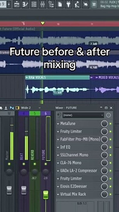 Future before and after Mixing...