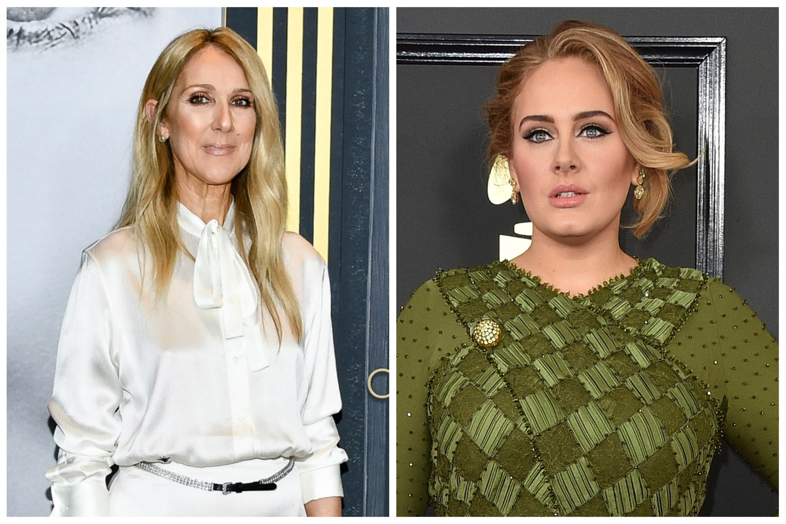 Adele rompe en llanto al encontrarse con Celine Dion