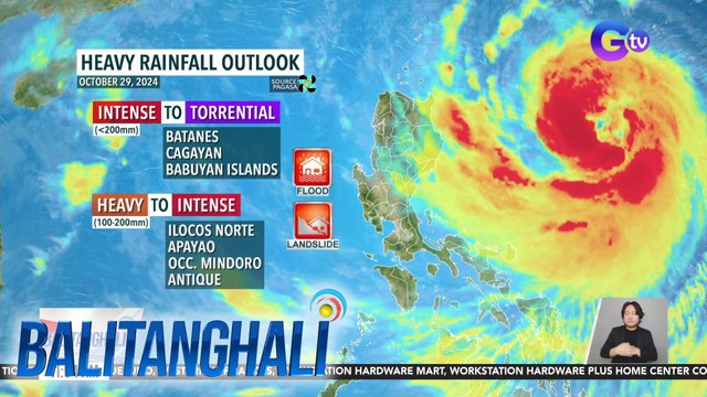 PAGASA - Bagyong #LeonPH, lumakas pa bilang typhoon; Tumataas pa ang tsansang maging super typhoon | Balitanghali