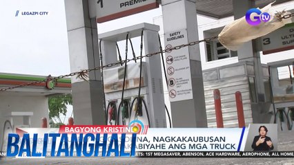 Supply ng gasolina, nagkakaubusan dahil hirap makabiyahe ang mga truck | Balitanghali