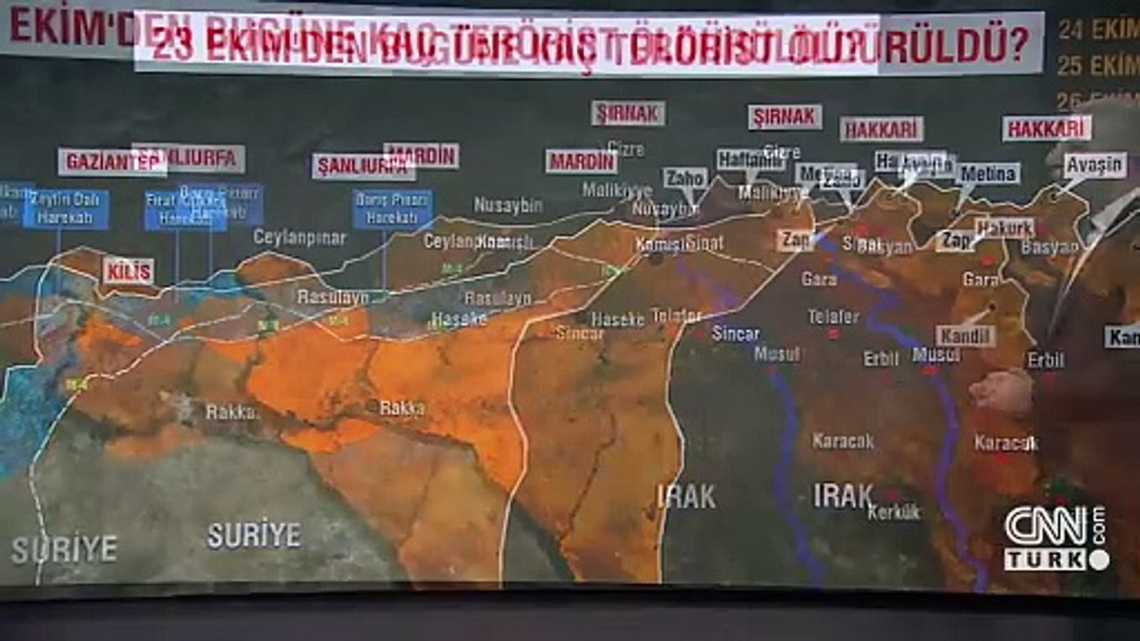 TSK Irak ve Suriye'de nereleri vuruyor?