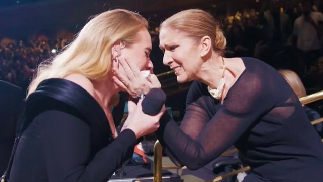 Adele y Céline Dion se encuentran en Las Vegas y viven emotivo momento