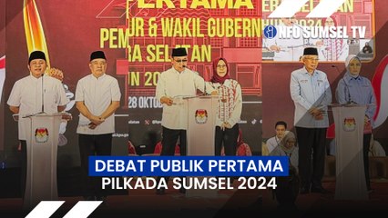 Debat Publik Pertama Pilkada Sumsel 2024, Ketiga Calon Gubernur Adu Gagasan!