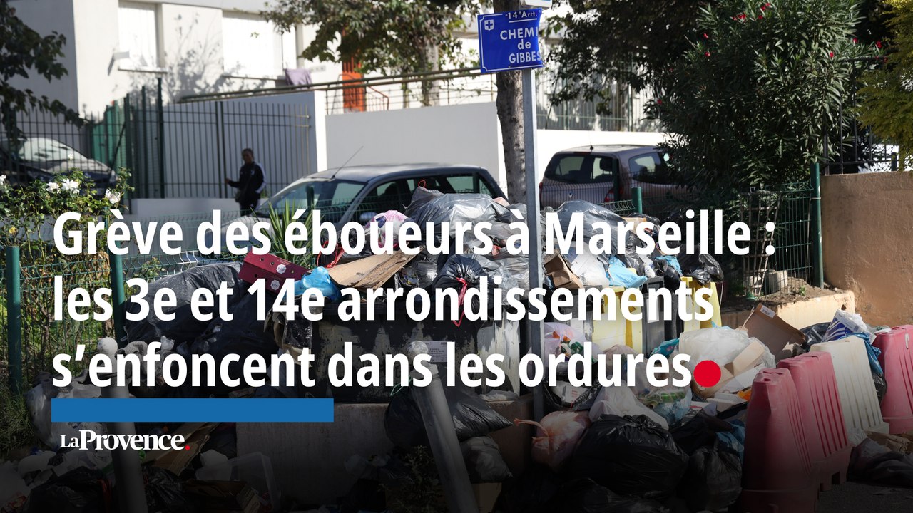 Grève des éboueurs à Marseille :  les 3e et 14e arrondissements  s’enfoncent dans les ordures