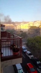 Incendio en un edificio de viviendas en Añaza