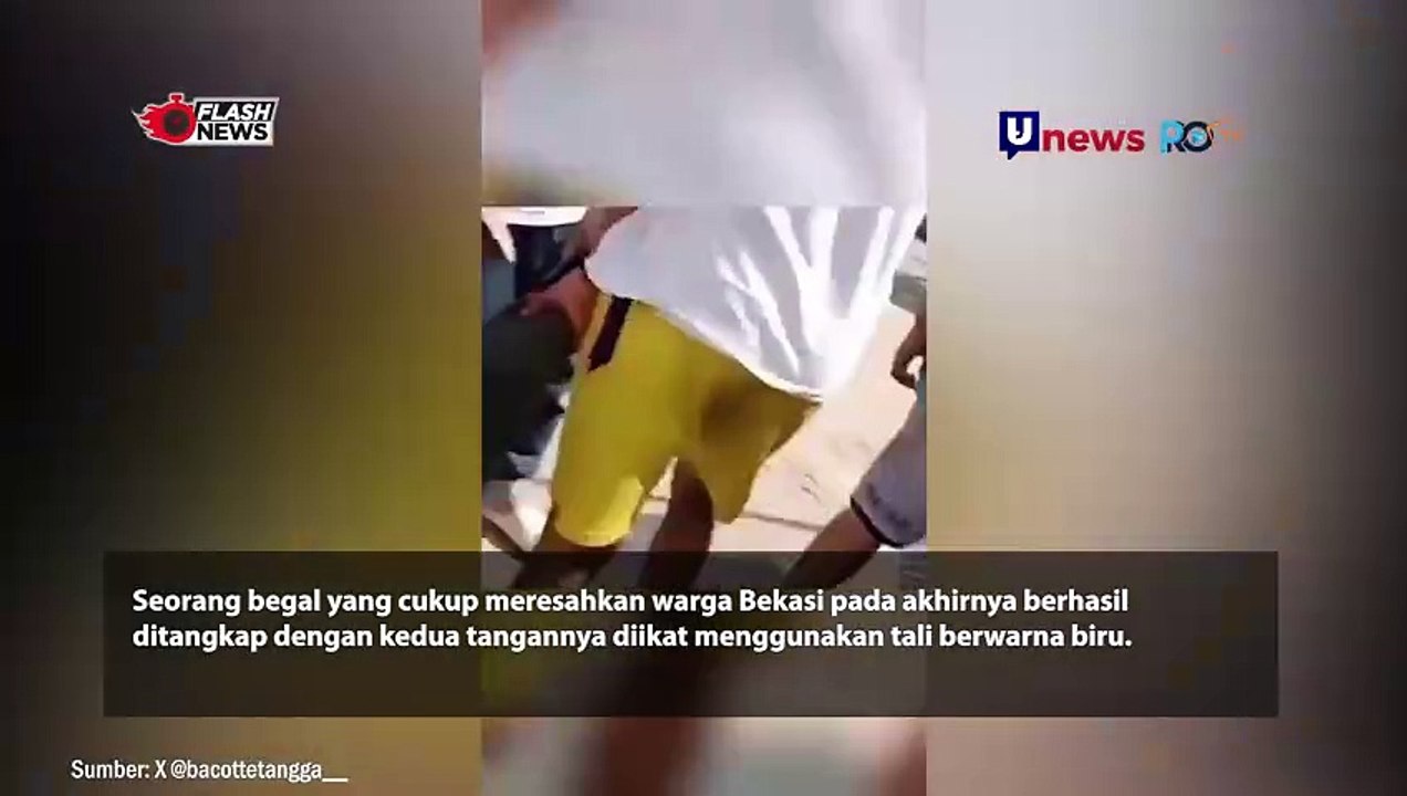 Begal Meresahkan Warga Bekasi Tertangkap di Siang Bolong