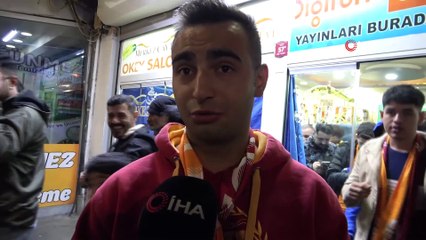 Van'da Galatasaraylı taraftarların derbi coşkusu